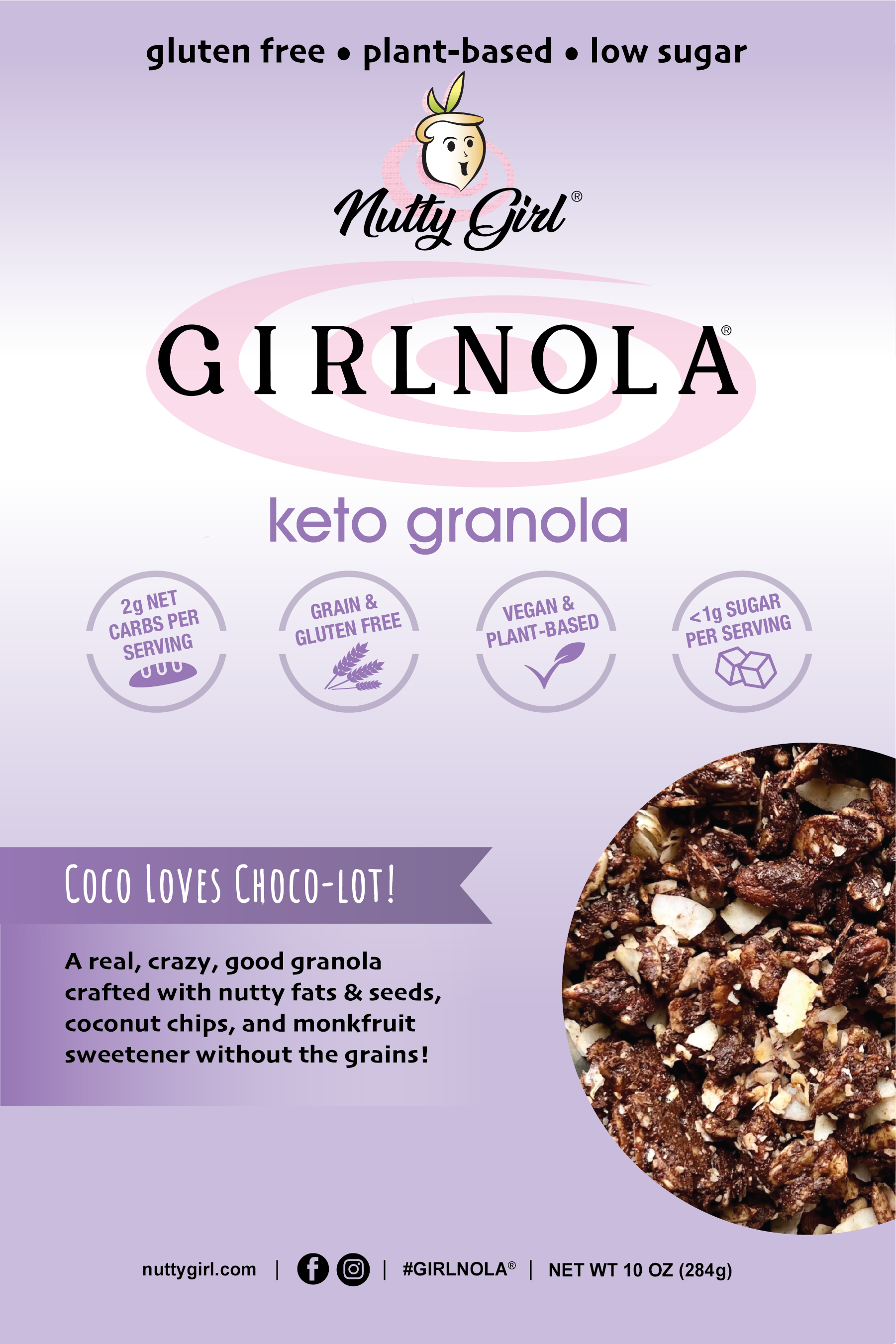 Girlnola Original & Girlnola Keto 5lbs Bulk | Gluten Free, Plant-based Granola