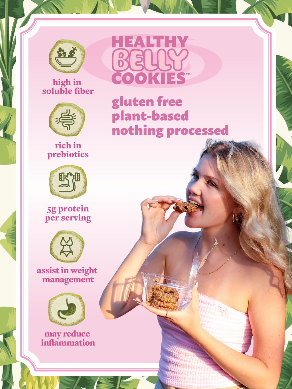 Healthy Belly Cookies™️Prebiotic Cookies Good for Gut Health! | Soft Oatmeal Cookies