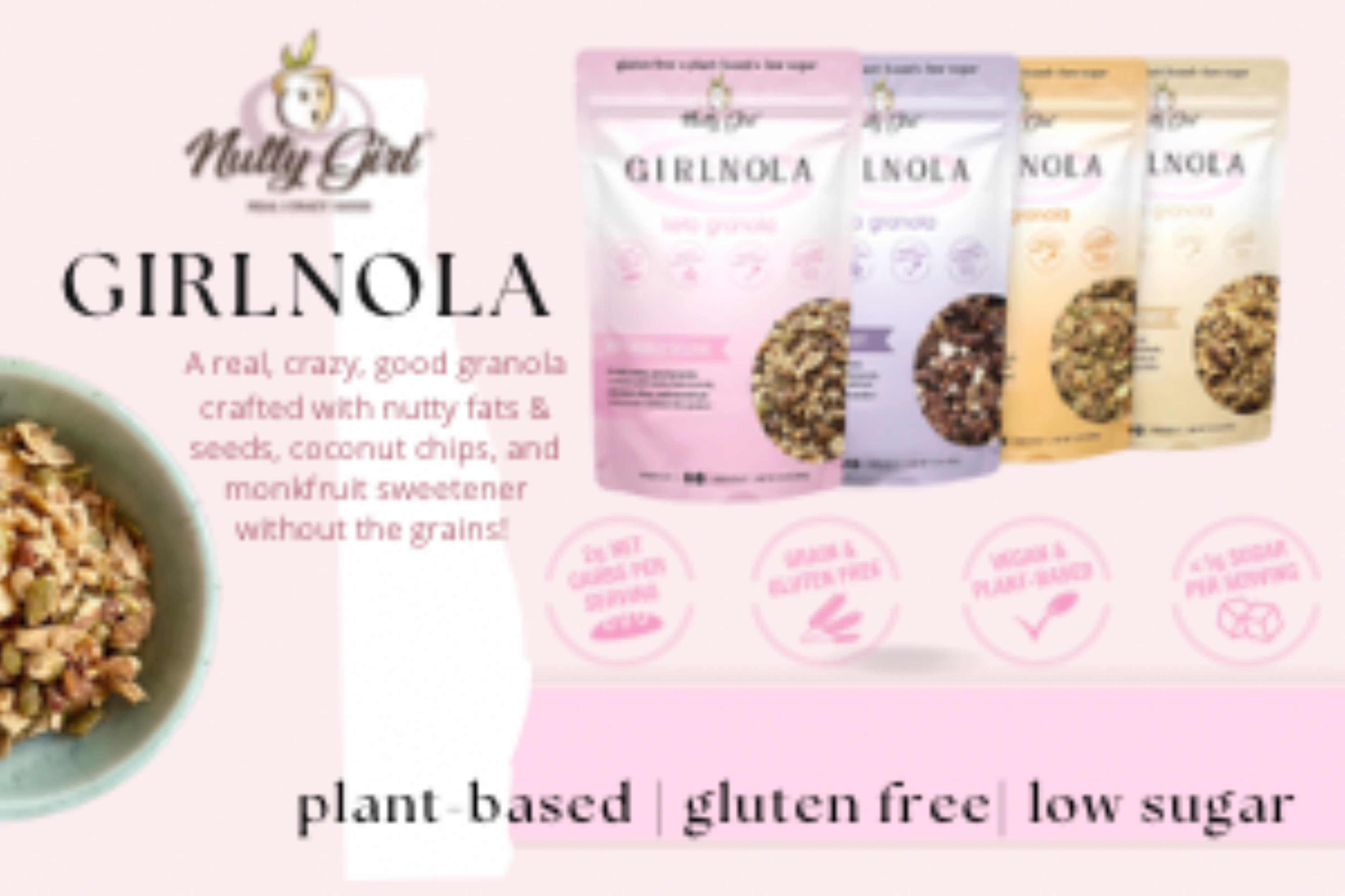 Girlnola® Keto-10oz Pouch | Low Carb Low Sugar Granola