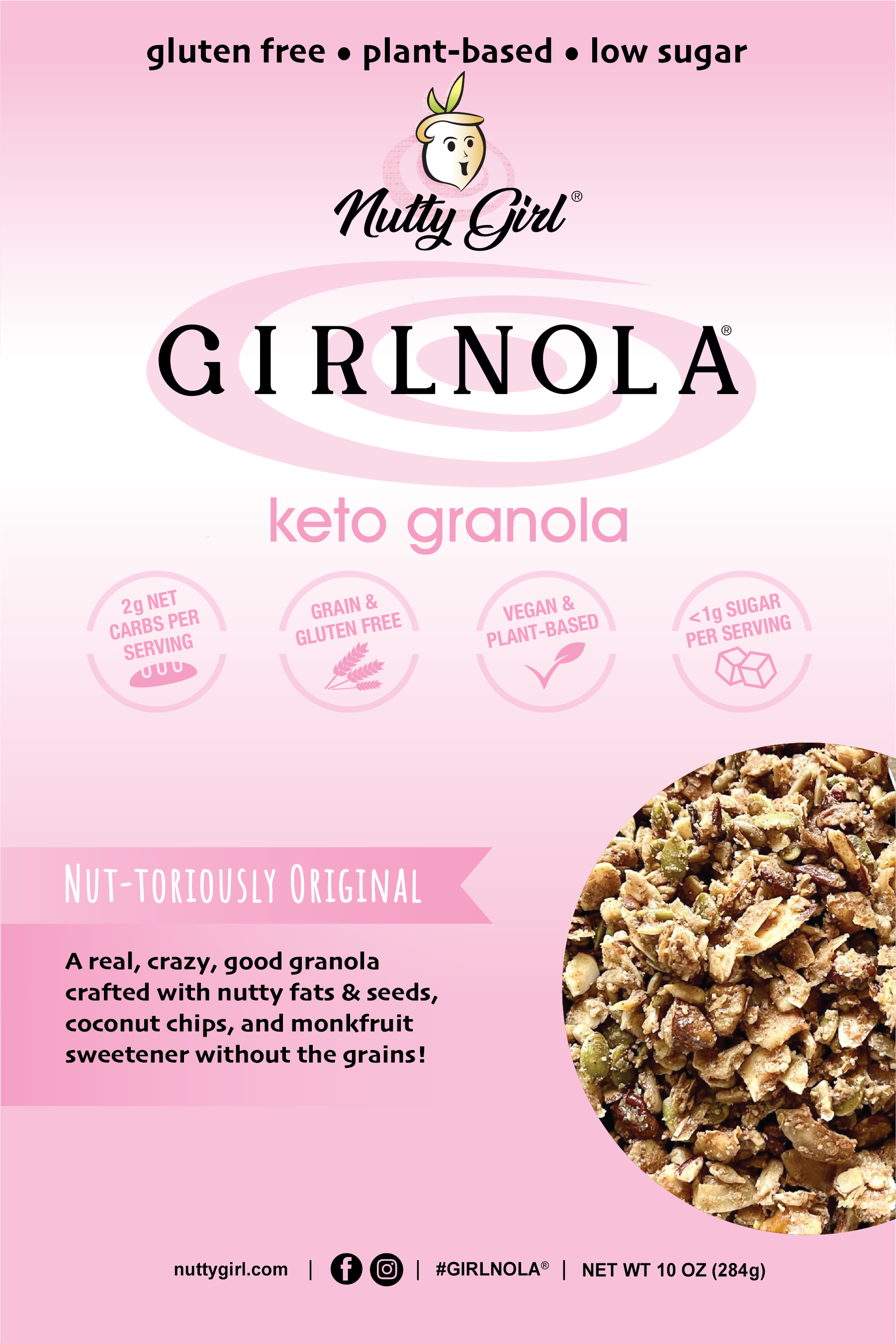 Girlnola Original & Girlnola Keto 5lbs Bulk | Gluten Free, Plant-based Granola