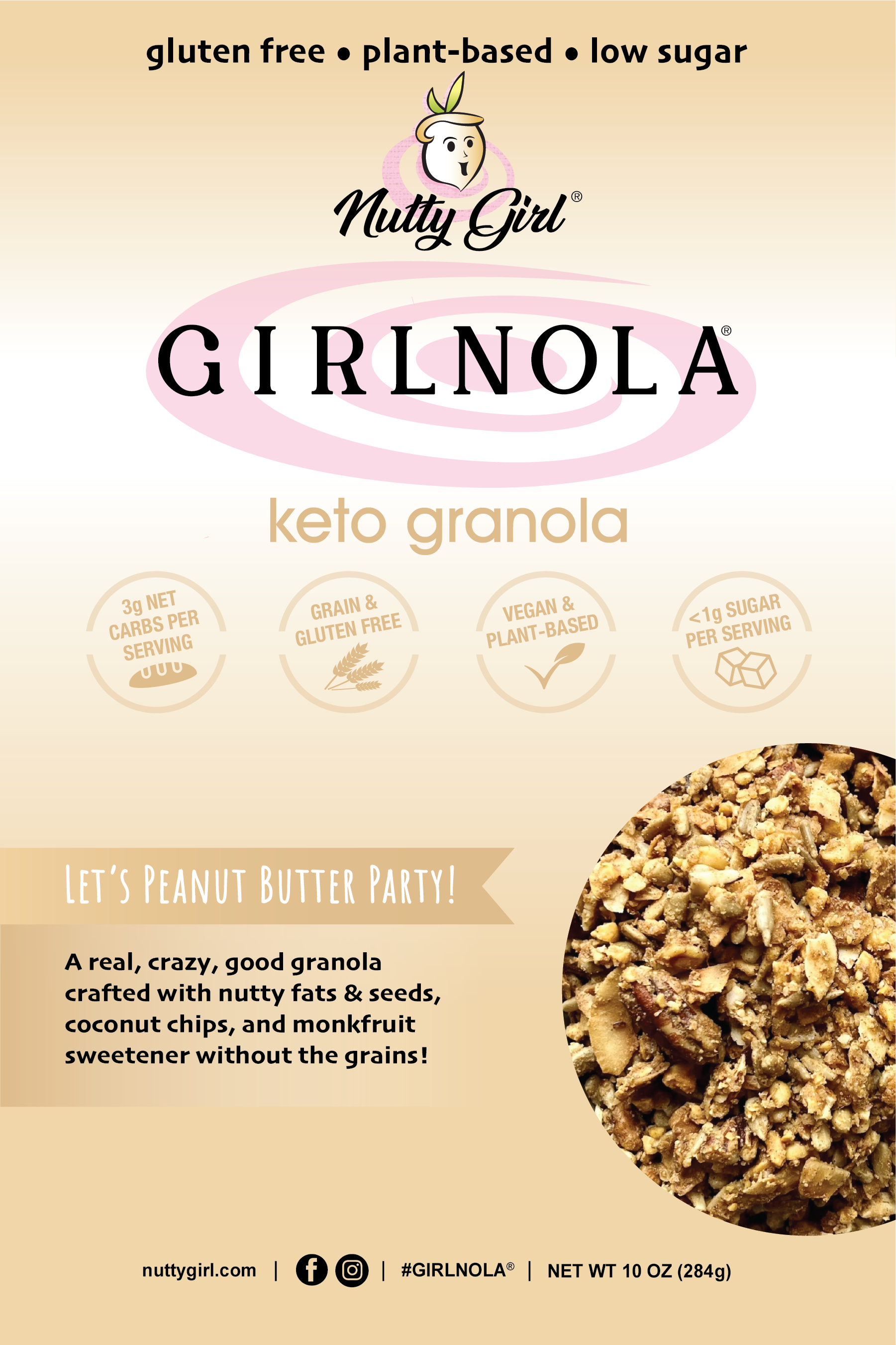 Girlnola Original & Girlnola Keto 5lbs Bulk | Gluten Free, Plant-based Granola